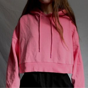Simons Cropped Sweatshirt Pink M